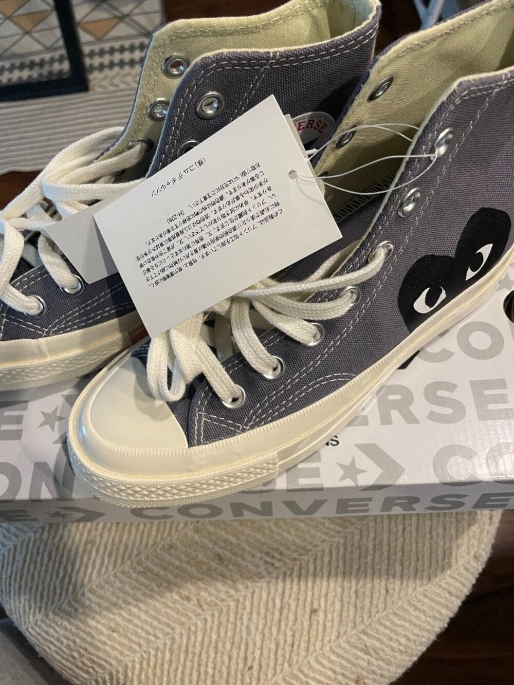 NEW comme de garcons play converse